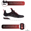 image:imageNautica Kids Athletic SlipOn Sneakers  Comfortable Bungee Running Shoes for Boys and Girls  Stylish and Supportive Footwear for Active Kids Big KidLittle KidToddlerBlackRed