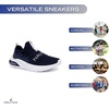 image:imageNautica Kids Athletic SlipOn Sneakers  Comfortable Bungee Running Shoes for Boys and Girls  Stylish and Supportive Footwear for Active Kids Big KidLittle KidToddlerNavy Whitesummr