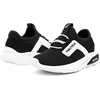 image:imageNautica Kids Athletic SlipOn Sneakers  Comfortable Bungee Running Shoes for Boys and Girls  Stylish and Supportive Footwear for Active Kids Big KidLittle KidToddlerBlack Whitemavven