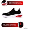 image:imageNautica Kids Athletic SlipOn Sneakers  Comfortable Bungee Running Shoes for Boys and Girls  Stylish and Supportive Footwear for Active Kids Big KidLittle KidToddlerBlack Redsummr