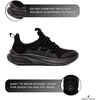 image:imageNautica Kids Athletic SlipOn Sneakers  Comfortable Bungee Running Shoes for Boys and Girls  Stylish and Supportive Footwear for Active Kids Big KidLittle KidToddlerBlack Mono