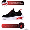 image:imageNautica Kids Athletic SlipOn Sneakers  Comfortable Bungee Running Shoes for Boys and Girls  Stylish and Supportive Footwear for Active Kids Big KidLittle KidToddlerBlack Redsplash