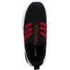 image:imageNautica Kids Athletic SlipOn Sneakers  Comfortable Bungee Running Shoes for Boys and Girls  Stylish and Supportive Footwear for Active Kids Big KidLittle KidToddlerBlack Red 3y