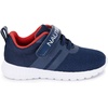 image:imageNautica Kids Fashion Sneaker Athletic Running Shoe with One Strap Boys  GirlsToddlerLittle KidNavy White
