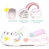 image:imageNautica Kids Girls Clogs Slip On Platform Slides Garden Shoes Water Sandals Beach Slipper for Children Indoor OutdoorWhite Pastel