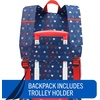 image:imageNautica Kids Luggage  18 Airline Approved Rolling Hardside Upright Carryon Suitcase Set with Wheels Shark Attack  5pc Travel SetNautica Peace  5pc School Set