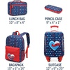 image:imageNautica Kids Luggage  18 Airline Approved Rolling Hardside Upright Carryon Suitcase Set with Wheels Shark Attack  5pc Travel SetNautica Peace  5pc School Set