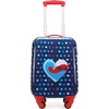 image:imageNautica Kids Luggage  18 Airline Approved Rolling Hardside Upright Carryon Suitcase Set with Wheels Shark Attack  5pc Travel SetNautica Peace