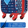 image:imageNautica Kids Luggage  18 Airline Approved Rolling Hardside Upright Carryon Suitcase Set with Wheels Shark Attack  5pc Travel SetNautica Peace