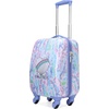 image:imageNautica Kids Luggage  18 Airline Approved Rolling Hardside Upright Carryon Suitcase Set with Wheels Shark Attack  5pc Travel SetPastel Shell