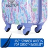 image:imageNautica Kids Luggage  18 Airline Approved Rolling Hardside Upright Carryon Suitcase Set with Wheels Shark Attack  5pc Travel SetPastel Shell