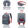 image:imageNautica Kids Luggage  18 Airline Approved Rolling Hardside Upright Carryon Suitcase Set with Wheels Shark Attack  5pc Travel SetShark Attack  5pc Travel Set