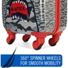 image:imageNautica Kids Luggage  18 Airline Approved Rolling Hardside Upright Carryon Suitcase Set with Wheels Shark Attack  5pc Travel SetShark Attack