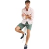 image:imageNautica Mens Classic Button Down ShirtSmall Checkered Oasis Pink