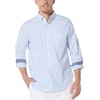 image:imageNautica Mens Classic Fit Stretch Solid Long Sleeve Button Down ShirtSky Blue