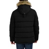 image:imageNautica Mens Faux Fur Trim Puffer Jacket With Removable HoodBlack