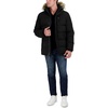 image:imageNautica Mens Faux Fur Trim Puffer Jacket With Removable HoodBlack