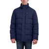 image:imageNautica Mens Faux Fur Trim Puffer Jacket With Removable HoodBlue Print