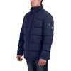 image:imageNautica Mens Faux Fur Trim Puffer Jacket With Removable HoodBlue Print