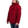 image:imageNautica Mens Faux Fur Trim Puffer Jacket With Removable HoodRed