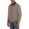 image:imageNautica Mens Heritage Shirt Collar Jacket  Water Resistant Zip Front Plaid Lined Casual CoatTaupe