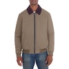 image:imageNautica Mens Heritage Shirt Collar Jacket  Water Resistant Zip Front Plaid Lined Casual CoatTaupe