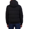 image:imageNautica Mens Lightweight Mix Media Bomber Jacket  Mechanical Stretch WaterResistant CoatBlack