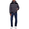 image:imageNautica Mens Lightweight Mix Media Bomber Jacket  Mechanical Stretch WaterResistant CoatMetal Grey