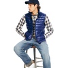 image:imageNautica Mens Lightweight Puffer Vest  Wind amp WaterResistantBright Navy  Red