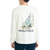 image:imageNautica Mens LongSleeve Graphic Pocket TShirtWhite Cap