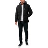 image:imageNautica Mens Midweight Quilted Faux Memory Puffer Jacket Adjustable Hood Insulated Winter CoatBlack