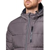 image:imageNautica Mens Midweight Quilted Faux Memory Puffer Jacket Adjustable Hood Insulated Winter CoatHeather Grey