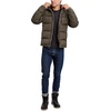 image:imageNautica Mens Midweight Quilted Faux Memory Puffer Jacket Adjustable Hood Insulated Winter CoatLoden