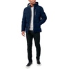 image:imageNautica Mens Midweight Quilted Faux Memory Puffer Jacket Adjustable Hood Insulated Winter CoatNavy