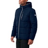 image:imageNautica Mens Midweight Quilted Faux Memory Puffer Jacket Adjustable Hood Insulated Winter CoatNavy