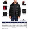 image:imageNautica Mens Midweight Quilted Faux Memory Puffer Jacket Adjustable Hood Insulated Winter CoatSunset