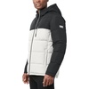 image:imageNautica Mens Midweight Quilted Faux Memory Puffer Jacket Adjustable Hood Insulated Winter CoatWhiteBlack
