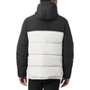 image:imageNautica Mens Midweight Quilted Faux Memory Puffer Jacket Adjustable Hood Insulated Winter CoatWhiteBlack