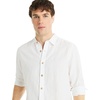image:imageNautica Mens Nautica Sustainably Crafted Classic Fit Linen ShirtDeck Bright White