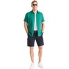 image:imageNautica Mens Nautica Sustainably Crafted Linen ShortSleeve ShirtGreen Leaf