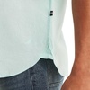 image:imageNautica Mens Nautica Sustainably Crafted Linen ShortSleeve ShirtSea Water Blue