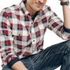 image:imageNautica Mens Nautica Sustainably Crafted Plaid Flannel ShirtAlmond