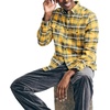image:imageNautica Mens Nautica Sustainably Crafted Plaid Flannel ShirtLightening Gold