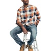 image:imageNautica Mens Nautica Sustainably Crafted Plaid Flannel ShirtNautica Tan