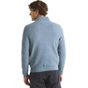 image:imageNautica Mens Navtech QuarterZip SweaterTextured Achor Blue Heather