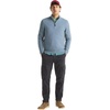 image:imageNautica Mens Navtech QuarterZip SweaterTextured Achor Blue Heather
