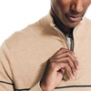 image:imageNautica Mens QuarterZip SweaterCoastal Camel Heather
