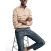 image:imageNautica Mens QuarterZip SweaterCoastal Camel Heather