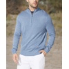 image:imageNautica Mens QuarterZip SweaterDeep Anchor Heather