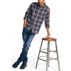 image:imageNautica Mens Sustainably Crafted Plaid ShirtLapis Blue